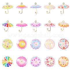 20Pcs 10 Styles Acrylic Pendants&nbsp;MACR-TA0002-20