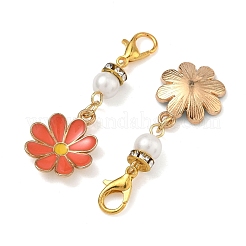 36Pcs 6 Colors Transparent Spray Painted Glass Butterfly Pendant Butterfly Decorations&nbsp;HJEW-PH02252