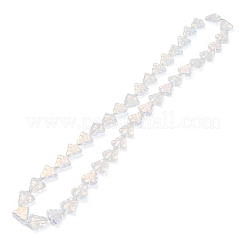 Transparent Electroplate Glass Beads Strands&nbsp;EGLA-C002-AB01