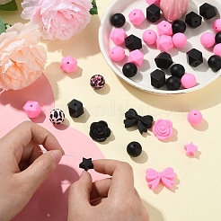 40Pcs Food Grade Eco-Friendly Silicone Beads&nbsp;SIL-YW0001-62