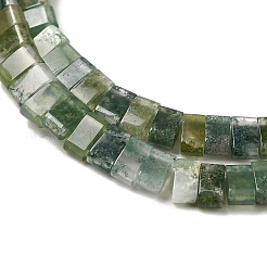 Natural Moss Agate Beads Strands&nbsp;G-Z045-A14-01