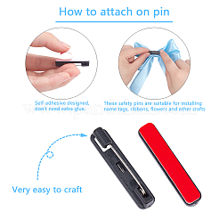 Plastic Safety Adhesive Back Bar Pins with Iron Pin&nbsp;KY-PH0001-34B-01