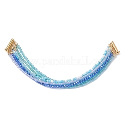 Glass Seed Beads Beaded Multi-Layer Bracelets for Women&nbsp;BJEW-JB12993