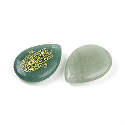 Natural Green Aventurine Pendants&nbsp;G-N345-05C