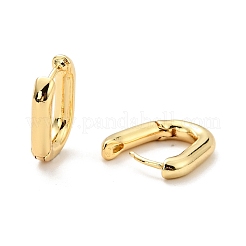 Brass Oval Hoop Earrings for Women&nbsp;EJEW-G297-24G