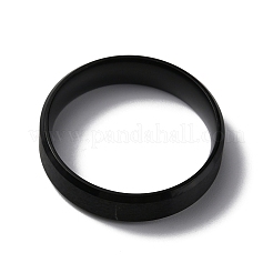 PVD Vacuum Plating Matte Style 304 Stainless Steel Wide Band Finger Rings for Women Men&nbsp;RJEW-WH0009-14G-EB