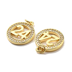 Rack Plating Brass Cubic Zirconia Pendants&nbsp;KK-D026-21G