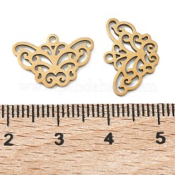 Hollow 201 Stainless Steel Pendants&nbsp;STAS-F337-09G