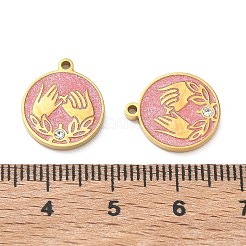 304 Stainless Steel Enamel Pendants&nbsp;STAS-B142-10G