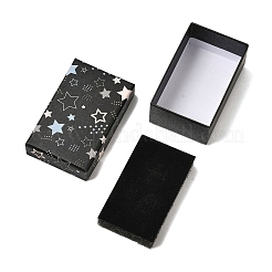 Star Print Paperboard Jewelry Gift Boxes&nbsp;CON-K016-01C