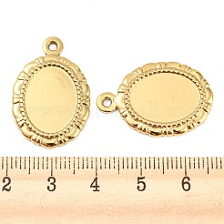 304 Stainless Steel Pendant Cabochon Settings&nbsp;STAS-I202-12G