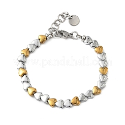 Heart Non-magnetic Synthetic Hematite Link Chain Bracelets for Women&nbsp;BJEW-Z148-07P-02