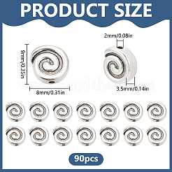 90Pcs Tibetan Style Alloy Beads&nbsp;TIBEB-LP0001-15