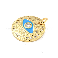 Rack Plating Brass Micro Pave Cubic Zirconia Pendants&nbsp;KK-P277-26G-05
