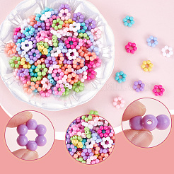 200Pcs Opaque Acrylic Bead Frames&nbsp;TACR-SP0001-17