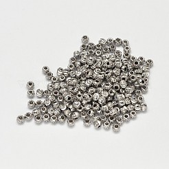 PVD Vacuum Plating Brass Corrugated Round Spacer Beads&nbsp;KK-I598-24P-RS