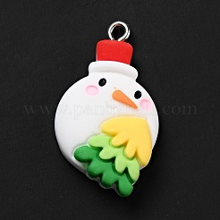 Christmas Opaque Resin Pendants&nbsp;RESI-G043-B02