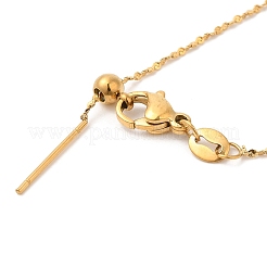 304 Stainless Steel Serpentine Chain Necklace for Women&nbsp;NJEW-G104-07G