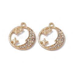 Alloy Rhinestones Pendants&nbsp;FIND-A024-27G