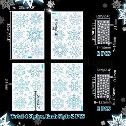 12Pcs 6 Styles Christmas PET Self Adhesive Festive Stickers&nbsp;DIY-PH0023-47
