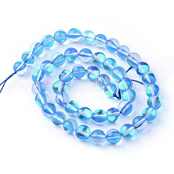 Synthetic Moonstone Beads Strands&nbsp;X-G-R375-8mm-B11