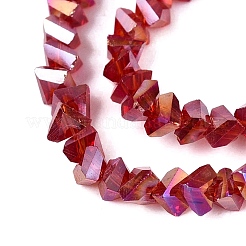Electroplate Transparent Glass Beads Strands&nbsp;LS-EGLA-Q139-01A-A13