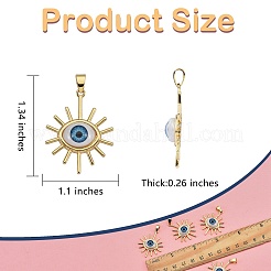 5Pcs Brass Pendants&nbsp;KK-SZ0004-20