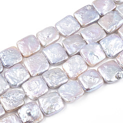 Baroque Natural Nucleated Pearl Keshi Pearl Beads Strands&nbsp;PEAR-S020-K09