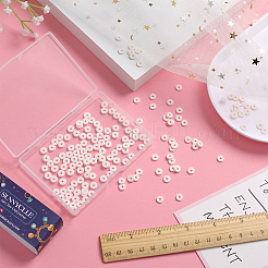 2 Strands Flat Round Handmade Polymer Clay Beads&nbsp;CLAY-SC0001-54B