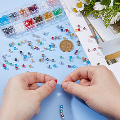 360Pcs 12 Colors Electroplate Glass Beads&nbsp;EGLA-DC0001-14B