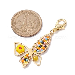 Glass Beads Pendant Decorations&nbsp;HJEW-MZ00044