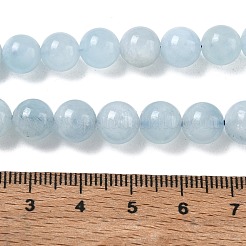 Natural Aquamarine Beads Strands&nbsp;G-D327-C03-8MM-01A