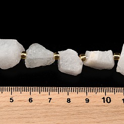 Raw Rough Natural White Jade Beads Strands&nbsp;G-Z087-A05