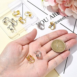 12Pcs 2 Colors Iron Clip-on Earring Findings&nbsp;IFIN-YW0003-68