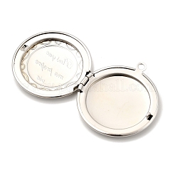 Rack Plating Brass Locket Pendants&nbsp;KK-M263-03P