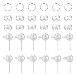 20Pcs Brass Ball Post Ear Studs&nbsp;KK-TA0008-98