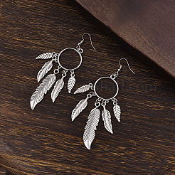 Zinc Alloy Dangle Earrings for Women&nbsp;WG349F2-01