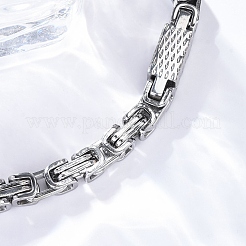 201 Stainless Steel Byzantine Chain Bracelets&nbsp;BJEW-B078-166P
