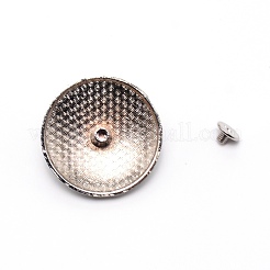 1-Hole Alloy & Cat eye Turquoise Decorative Rivets&nbsp;PALLOY-WH0092-10C-P
