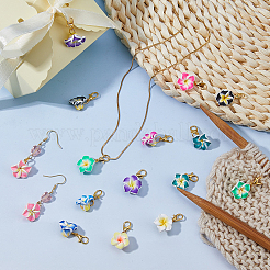 48Pcs 12 Style Polymer Clay Pendant Decorations&nbsp;HJEW-DC00122