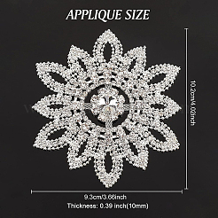 Brass and Crystal Rhinestone Ornament Accessories&nbsp;DIY-WH0302-36