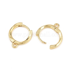 Brass Hoop Earring Findings&nbsp;KK-H292-05G