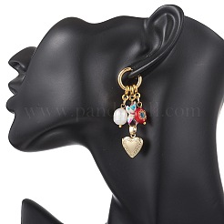 Natural Freshwater Pearl Hoop Earrings&nbsp;EJEW-JE06967