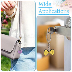 13Pcs 13 Styles PVC Plastic Bowknot Keychains&nbsp;KEYC-TA0001-55