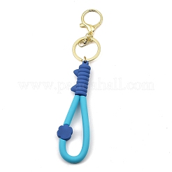 Cat Paw Print PVC Rope Keychains&nbsp;KEYC-B015-03LG-01