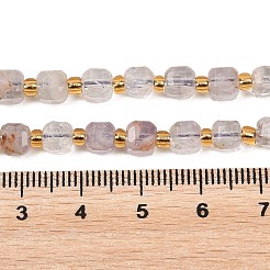 Natural Purple Phantom Quartz/Purple Lodolite Quartz Beads Strands&nbsp;G-Z147-A04-01