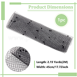 Deco Mesh Ribbons&nbsp;SRIB-WH0011-179B-01