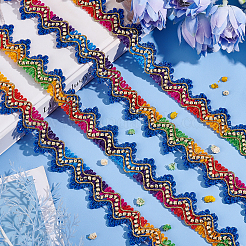Metallic Polyester Braided Ribbons&nbsp;SRIB-WH0011-026A