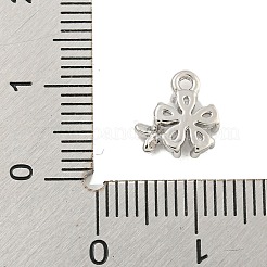 Brass Micro Pave Clear Cubic Zirconia Pendants&nbsp;KK-U015-10P