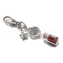 7Pcs Tibetan Style Alloy Pendant Decorations&nbsp;HJEW-JM04102